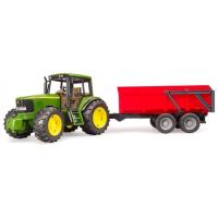Спецтехника Bruder трактор John Deere 6920 с прицепом Фото