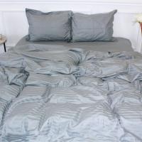 Пододеяльник MirSon Satin Stripe 30-0010 Light Gray 110х140 см Фото