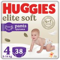 Подгузники Huggies Elite Soft 4 (9-14 кг) Mega 38 шт Фото