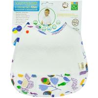 Нагрудничек Еко Пупс Jersey Abso непромокаемый с карманом 26х31 (меланж Фото