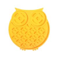 Посуд для собак WahoPet licky mat килимок-годівниця 15х16 см (жовта) Фото