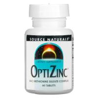 Мінерали Source Naturals ОптиЦинк, 30 мг, OptiZinc, 60 таблеток Фото