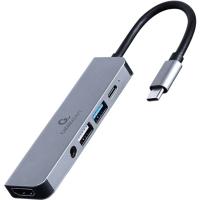 Концентратор Cablexpert USB-C 5-in-1 (hub/HDMI/PD/audio 3.5mm) Фото