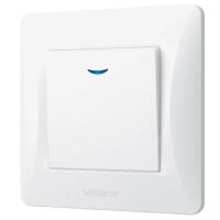 Выключатель Videx BINERA 1кл с подсветкой белый Фото