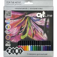 Карандаши цветные ZiBi Art Line круглі 24 кольори Фото