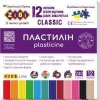 Пластилин ZiBi Classic 12 цветов 240 г Фото