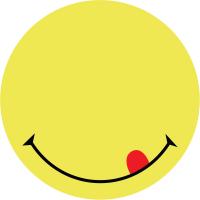 Бумага для заметок Axent з клейким шаром Smile 70х70мм, 50 аркушів Фото