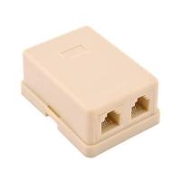 Телефонная розетка Ritar 2xRJ12 телефонная 6P4C накладная Фото