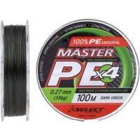 Шнур Select Master PE 100m Dark Green 0.27мм 33кг Фото