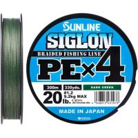 Шнур Sunline Siglon PE н4 300m 1.2/0.187mm 20lb/9.2kg Dark Gree Фото