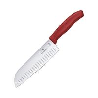 Кухонний ніж Victorinox SwissClassic Santoku 17см Red Фото