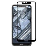 Стекло защитное PowerPlant Full screen Nokia 5.1 Plus, Black Фото