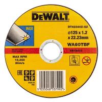 Круг отрезной DeWALT INOX, нержавіюча сталь/листовий метал, 125х1.2х22. Фото