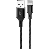 Дата кабель XO USB 2.0 AM to Lightning 1.0m NB143 Braided Black Фото