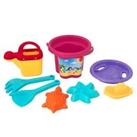 Игрушка для песка Tigres Цветок 8 элементов с лейкой розовой Фото