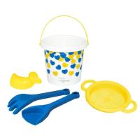 Игрушка для песка Tigres Украинское сердечко 5 элементов с термонаклейкой Фото