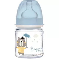Бутылочка для кормления Canpol babies Bonjour Paris з широким отвором 120 мл Синя Фото
