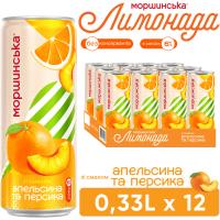 Напиток Моршинська соковмісний Лимонада зі смаком Апельсин-Персик 0.3 Фото