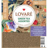 Чай Lovare Assorted Green Tea 5 видів по 10 шт Фото
