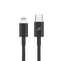 Дата кабель Grand-X USB-C to Lightning 1.0m 12W CL-03B Black Фото