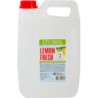 Средство для ручного мытья посуды Lemon Fresh Прозорий 5 л Фото