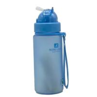 Бутылка для воды Casno 400 мл MX-5028 More Love Блакитна з соломинкою Фото