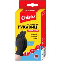 Перчатки хозяйственные Chisto Нітрилові 10 шт. L Фото