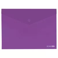 Папка - конверт Economix А4 180 мкм фактура "глянець", фіолетова Фото