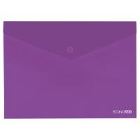 Папка - конверт Economix А4 180 мкм фактура "глянець", фіолетова Фото