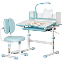 Парта со стулом ErgoKids Blue ( +полка+лампа) Фото