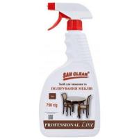 Засіб для догляду за меблями San Clean Prof Line для чищення та полірування меблів 750 г Фото