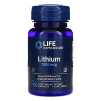 Вітамінно-мінеральний комплекс Life Extension Литий, 1000 мкг, Lithium, 100 вегетарианских капс Фото