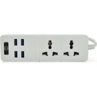 Сетевой фильтр питания Voltronic TВ-Т07, 2роз, 4*USB White Фото