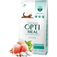 Сухой корм для кошек Optimeal для котят со вкусом курицы 1.5 кг Фото