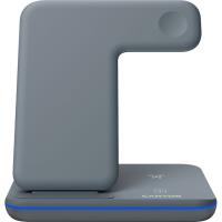 Зарядное устройство Canyon WS-303, 3in1 Wireless Dark Grey Фото