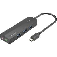 Концентратор Vention USB 3.1 Type-C to 3xUSB 3.0+MicroUSB+3.5mm Sound A Фото