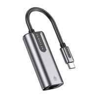 Переходник Vention USB-C to RJ45 Ethernet 1000Mbps Aluminum black Фото