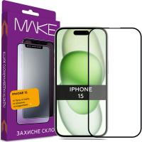 Стекло защитное MAKE Apple iPhone 15 Фото