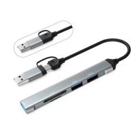 Концентратор Dynamode 5-in-1 USB Type-C/Type-A to 1хUSB3.0, 2xUSB 2.0, c Фото