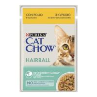Вологий корм для кішок Purina Cat Chow Hairball з куркою та зеленою квасолею в желе 85г Фото