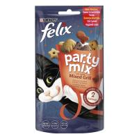Лакомство для котов Purina Felix Party Mix Гриль Микс с курицей, говядиной и лососе Фото