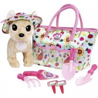 Мягкая игрушка Chi Chi Love Собачка Щасливе садівництво з сумочкою та аксесуар Фото