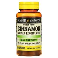Трави Mason Natural Кориця з альфа-ліпоєвою кислотою, Cinnamon Alpha L Фото