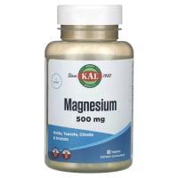 Минералы KAL Магний, 500 мг, Magnesium, 60 таблеток Фото