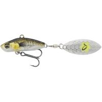 Блешня Savage Gear 3D Sticklebait Tailspin 73mm 13.0g Green Silver Ay Фото