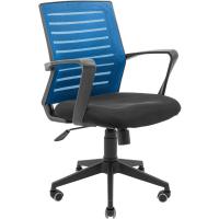 Офісне крісло Richman Флеш Ю Пластик М-1 (Tilt) Сітка чорна + синя Фото