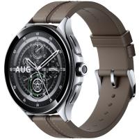 Смарт-часы Xiaomi Watch 2 Pro Bluetooth Silver Case with Brown Leath Фото
