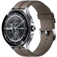 Смарт-часы Xiaomi Watch 2 Pro Bluetooth Silver Case with Brown Leath Фото