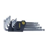 Ключ Sigma набір TORX 9шт T10-T50мм CrV, середні з отвором Фото