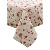 Скатерть Прованс Цветы бордо Хозяйка 120х136 см Фото